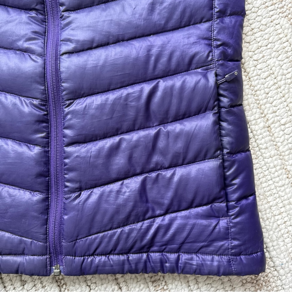 Marmot Down Puffer Vest 800 Fill Full Zip Inside Zip! Packable Womens M Purple - Picture 6 of 16